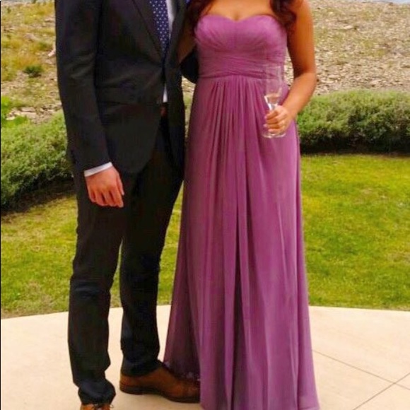 Lavender strapless gown - Picture 2 of 5